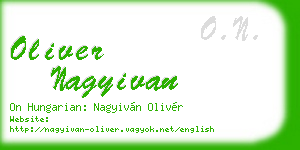 oliver nagyivan business card