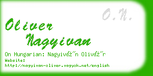 oliver nagyivan business card